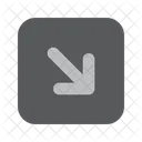 Arrow down right  Icon