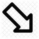 Arrow down right  Icon