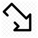 Arrow down right  Icon
