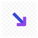 Arrow down right  Icon