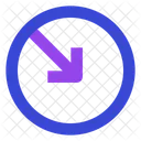 Arrow down right  Icon