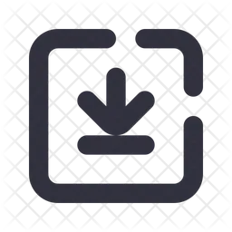 Arrow Down Square  Icon