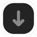 Arrow Down Square  Icon