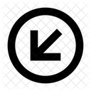 Arrow-downleft-circle  Icon