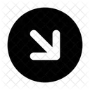 Arrow-downright-circle  Icon