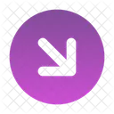 Arrow-downright-circle  Icon