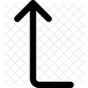 Interface Arrows Bend Up Left Arrow Bend Curve Change Direction Left To Up Icon