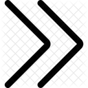 Interface Arrows Button Right Duoble Arrow Arrows Double Right Icon