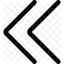 Interface Arrows Button Left Double Arrow Arrows Double Left Icon