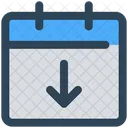 Calendar Arrow Down Icon