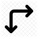 Arrow Direction Arrows Right Down Icon