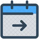 Calendar Arrow Right Icon