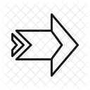 Arrow Notched Right Icon