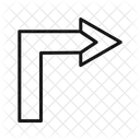 Arrow Bent Way Icon