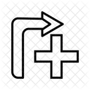 Arrow Bent Way Icon