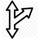 Arrow Cross Sign Icon