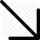 Arrow Right Down Bottom Right Icon