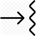 Uneven Surface Arrow Direction Icon