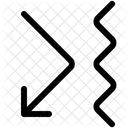 Uneven Surface Arrow Direction Icon