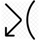 Uneven Surface Arrow Direction Icon