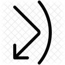 Uneven Surface Arrow Direction Icon