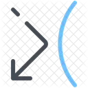 Uneven Surface Arrow Direction Icon
