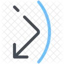 Uneven Surface Arrow Direction Icon