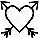 Arrow On Heart Icon