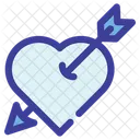 Arrow Heart Valentine Icon