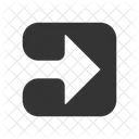 Arrow in square  Icon