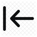Arrow Left Align Line Rounded Icon