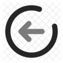 Arrow Left Circle Gap Arrow Duo Line Icon