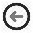 Arrow Left Circle Arrow Duo Line Icon