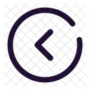 Arrow Left Circle  Icon