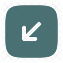 Arrow Left Down Ui Userinterface Icon