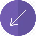 Arrow left down  Icon
