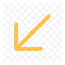 Arrow Left Down Direction Arrow Icon
