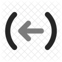 Arrow Left Round Left Right Arrow Duo Line Icon