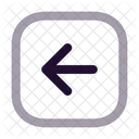 Arrow Left Square  Icon