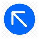 Arrow Left Upward Icon