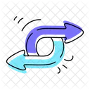 Loop Sign Arrow Loop Directional Arrow Icon