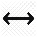 Arrow Move Horizontal Line Rounded Icon