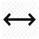 Arrow Move Horizontal Line Sharp Icon