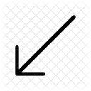 Arrow Narrow Bottom Left  Icon