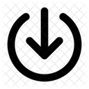 Arrow Narrow Circle Broken Right Icon