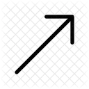 Arrow Narrow Top Right  Icon