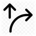 Arrow Ramp Right Up Arrow Navigation Navigate Icon