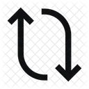 Arrow Reload Vertical Line Sharp Icon