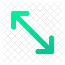 Arrow resize diagonal  Icon