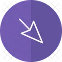 Arrow Right Down Shapes Design Icon